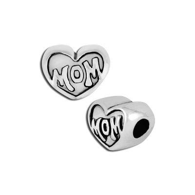 Petite Heart MOM Bead - Interchangeable - Goody Beads