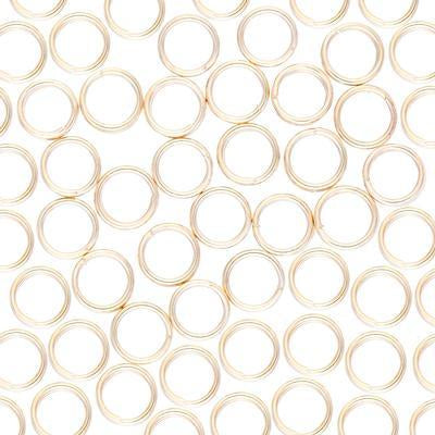 5mm Gold Finished Steel Split Rings - Goody Beads