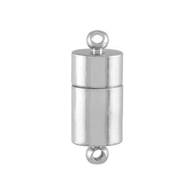 17mm Silver Barrel Magnetic Clasp - Goody Beads