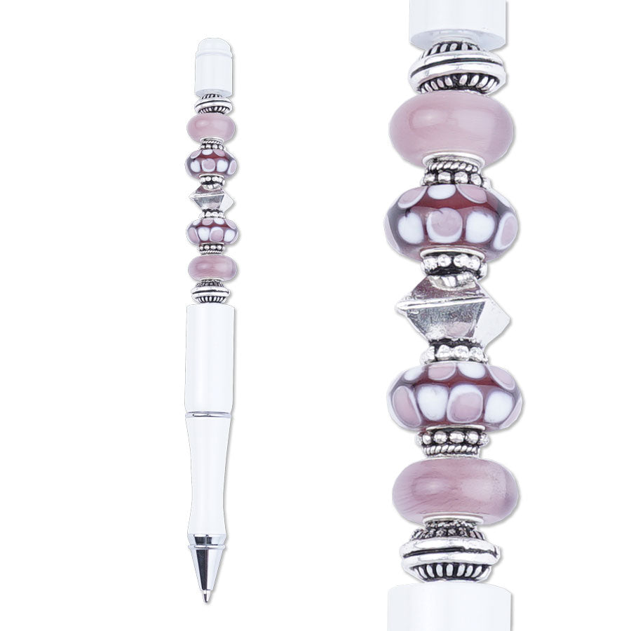 Lilac Love Bead Pen Kit - Pen Not Included - Goody Beads