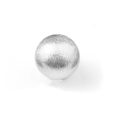 18mm Brushed Silver Plated Bali Style Round Beads - Goody Beads