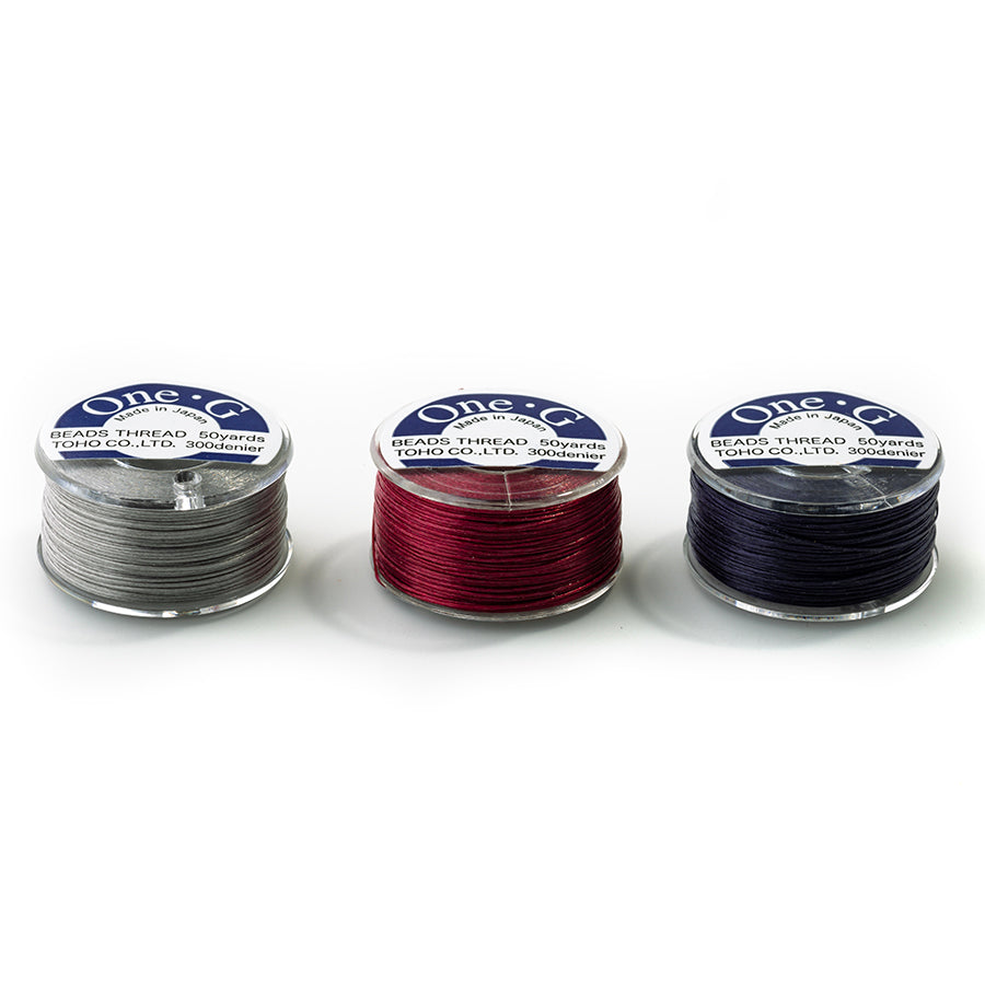 TOHO One-G Beading Thread 3 Bobbin Set - Royalty Mix