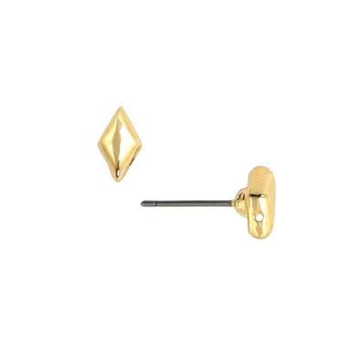 Cymbal Provatas 24k Gold Plated Earrings for GemDuo - Goody Beads