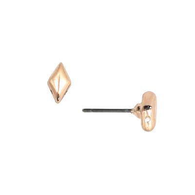 Cymbal Provatas Rose Gold Plated Earrings for GemDuo - Goody Beads