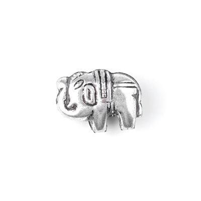 12mm Antique Silver Plated Bali Style Elephant Beads - Goody Beads