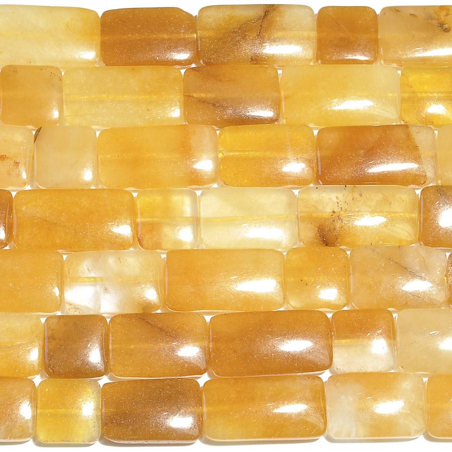 Yellow Jade 13x13-25mm Rectangle