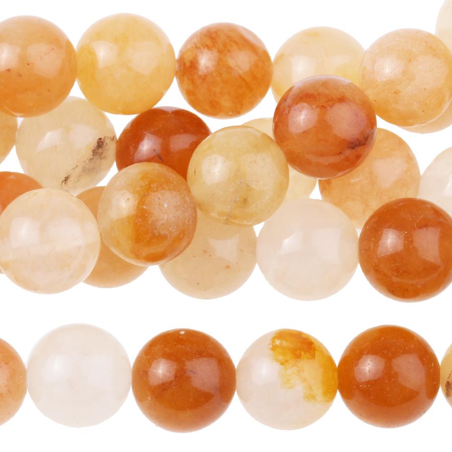 Yellow Jade 8mm Round 8-Inch - Goody Beads