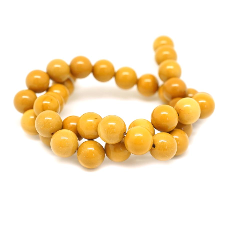 Yellow Mookaite  10mm Round - 15-16"