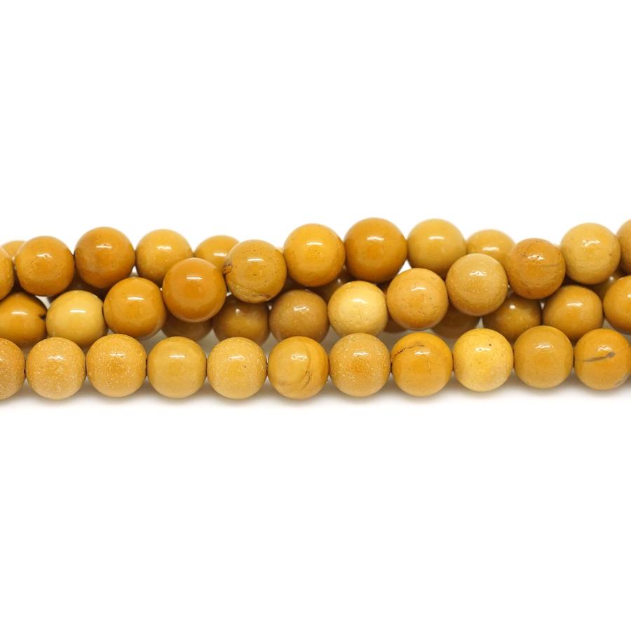 Yellow Mookaite  6mm Round - 15-16"