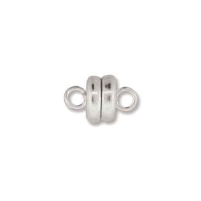4mm x 4mm Cylinders - Magnetic Jewelry Clasps - Silver - Neodymium Magnet