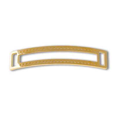 Gold-Plated Stainless Steel Beadable Cuff Link - Goody Beads