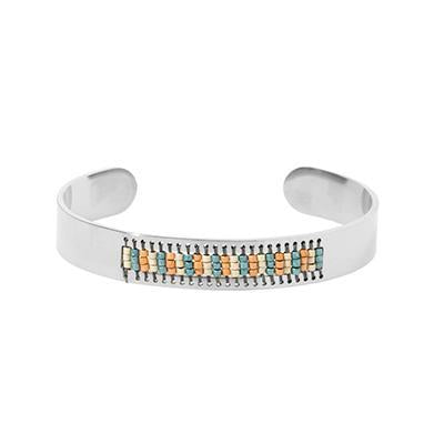 Gold-Plated Stainless Steel Beadable Cuff Bracelet - Goody Beads