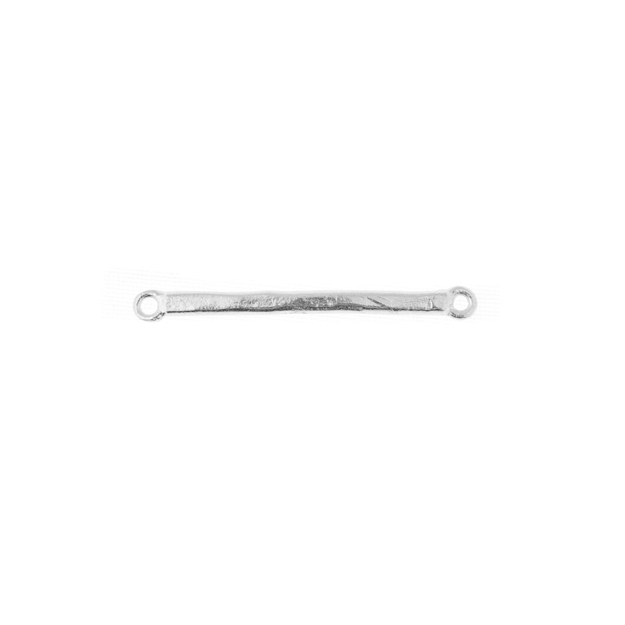 35mm Antique Silver Textured Bar Connector - Goody Beads