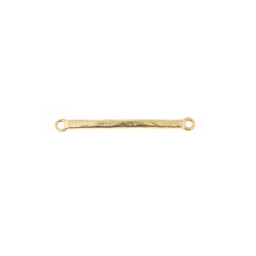 35mm Satin Gold Textured Bar Connector - Goody Beads