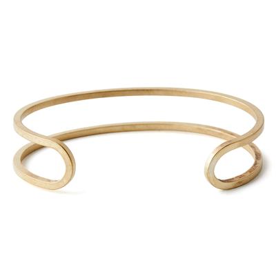 Raw Brass Open Cuff Bracelet
