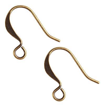 Antique Gold Plated Fishhook Earwires - Goody Beads