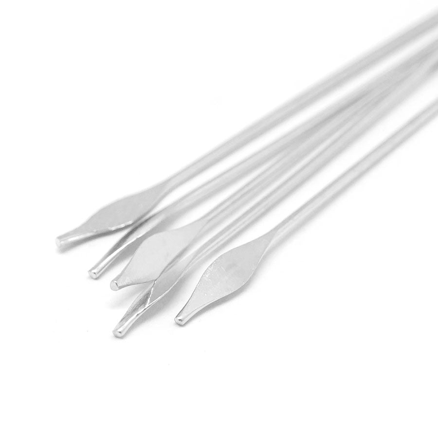 2 Inch Silver Plated Brass Decorative Spear Headpins - Goody Beads