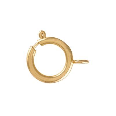 16mm Gold Plated Spring Ring Clasp - Goody Beads