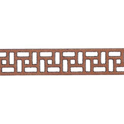 10mm Tan Flat Laser Cut Leather - Tile