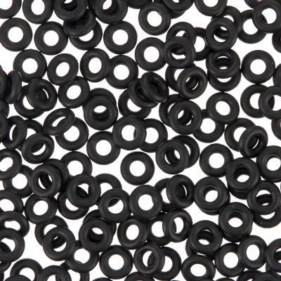 7mm Black Rubber O-Ring - Goody Beads