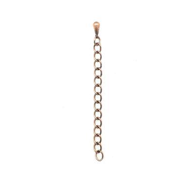 2 Inch Antique Copper Plated Brass Curb Chain Necklace Extender - Goody Beads