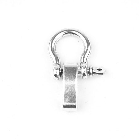 32mm Imitation Rhodium Plated Adjustable Anchor Shackle Clasp - Goody Beads