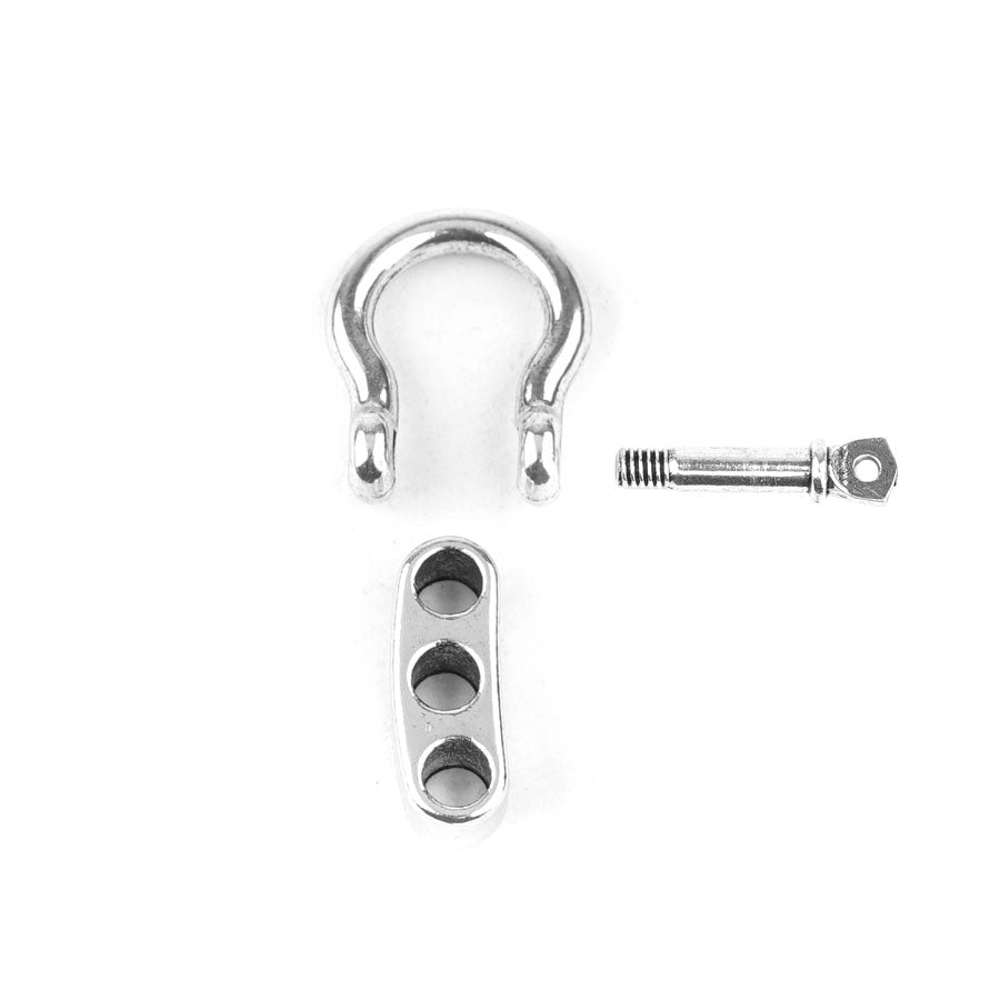 32mm Imitation Rhodium Plated Adjustable Anchor Shackle Clasp - Goody Beads