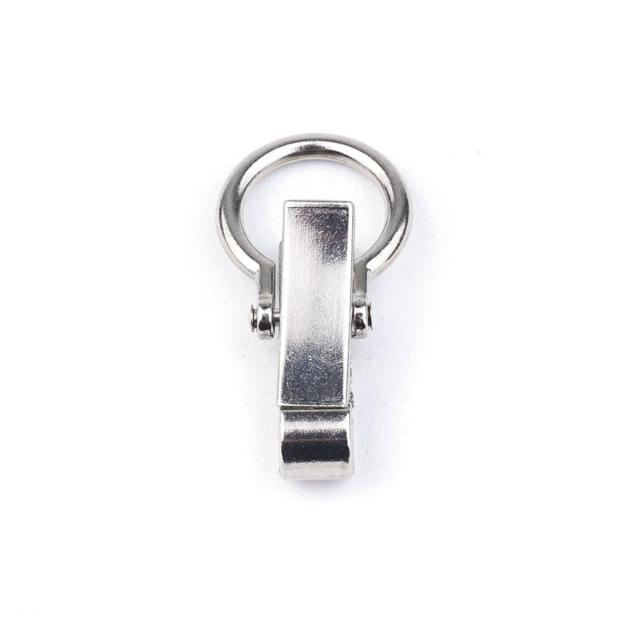 40mm Imitation Rhodium Pinch Clasp with Loop - Goody Beads