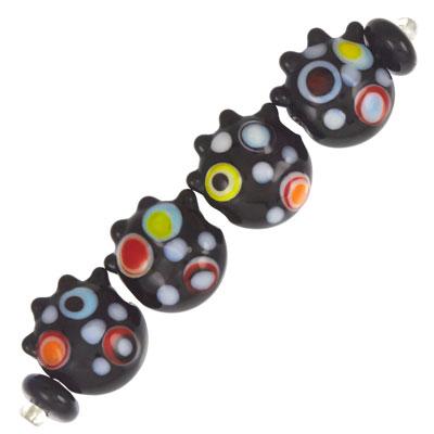 Black Abstract Lampwork Bead Set - Goody Beads