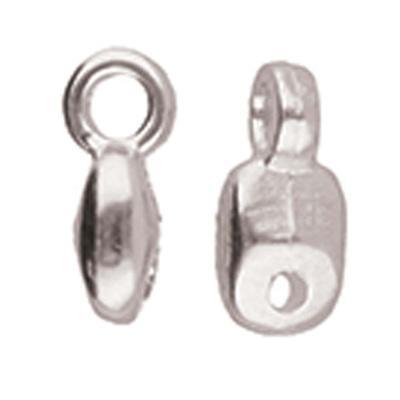 Cymbal Vourkoti SuperDuo Silver Plated Bead Ending - Goody Beads