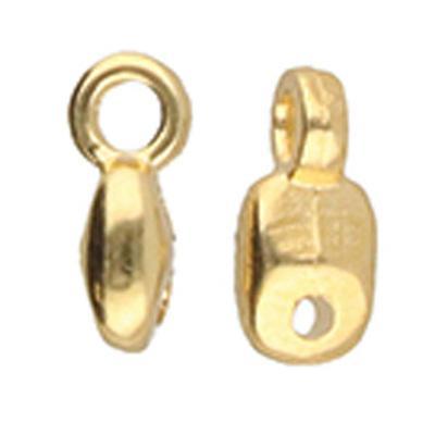 Cymbal Vourkoti SuperDuo 24k Gold Plated Bead Ending - Goody Beads