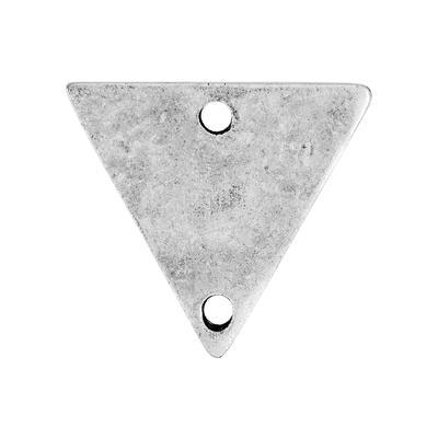 19mm Antique Silver Triangle Pewter Link - Goody Beads