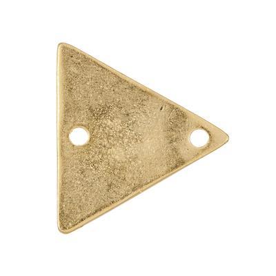 19mm Satin Gold Triangle Pewter Link - Goody Beads