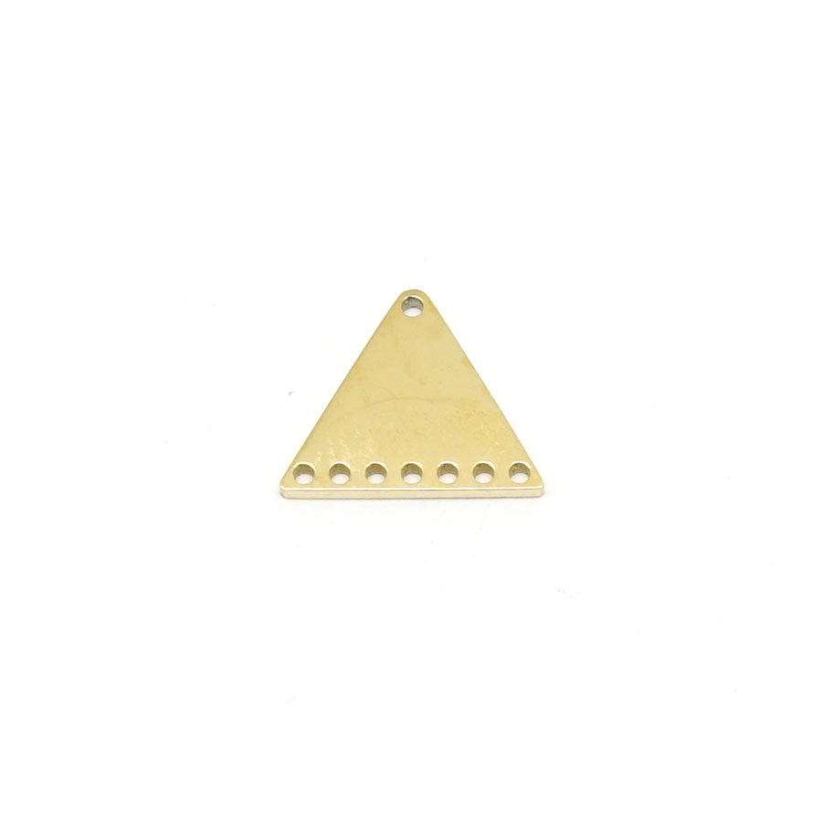 Gold-Plated Stainless Steel Beadable 1 to 7 Triangular Link - Goody Beads