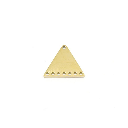 Gold-Plated Stainless Steel Beadable 1 to 7 Triangular Link - Goody Beads