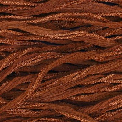 5/8-Inch Wide Brown Silk Fairy Ribbon - Goody Beads