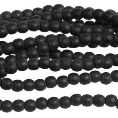 2mm Matte Jet Druk Czech Glass Beads - Goody Beads