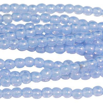 2mm Luster Iris Milky Sapphire Druk Czech Glass Beads - Goody Beads