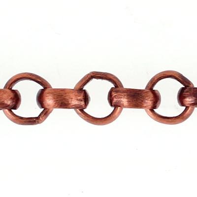 5mm Antique Copper Plated Rollo Chain - Goody Beads