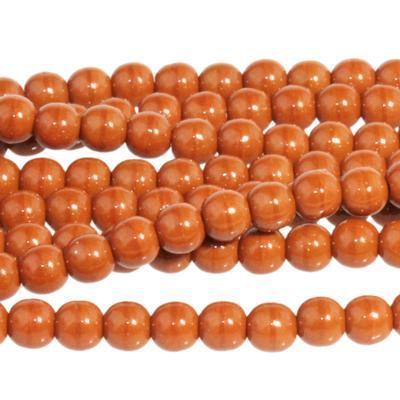 4mm Umber Druk Czech Glass Beads - Goody Beads