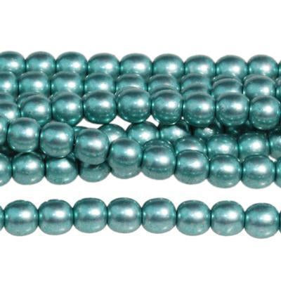 4mm Saturated Metallic Island Paradise Druk Czech Glass Beads - Goody Beads