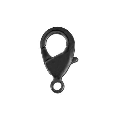 15mm Matte Black Plated Lobster Claws - Goody Beads