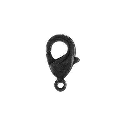 12mm Matte Black Plated Lobster Claws - Goody Beads