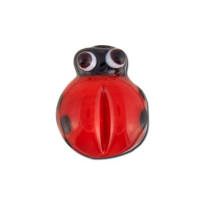 15mm Red Ladybug Lampwork Beads - Goody Beads
