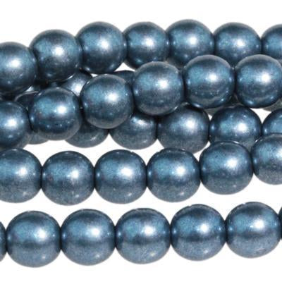 6mm Saturated Metallic Niagara Druk Czech Glass Beads - Goody Beads