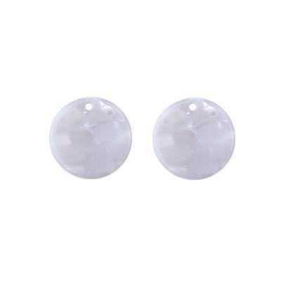 18mm Pearl Acetate Coin Charm - Goody Beads