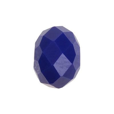 8mm Opaque Cobalt Blue Rondelle Chinese Crystal Beads - Goody Beads