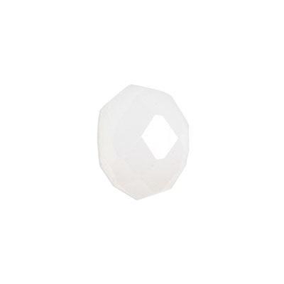 6mm Milky White Rondelle Chinese Crystal Beads - Goody Beads