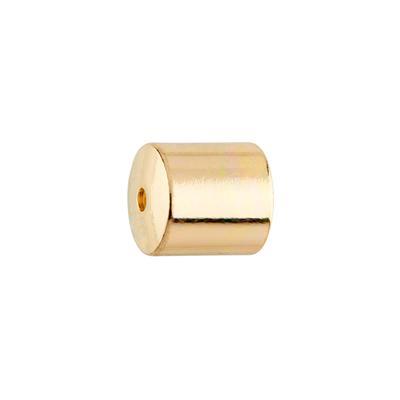 8mm Gold Brass Cord End Cap - Goody Beads