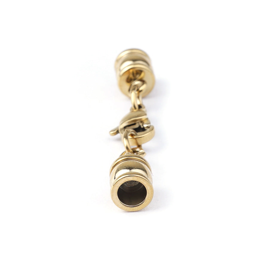 4.4mm Gold Plated Stainless Steel Glu-N-Go End Caps - Goody Beads